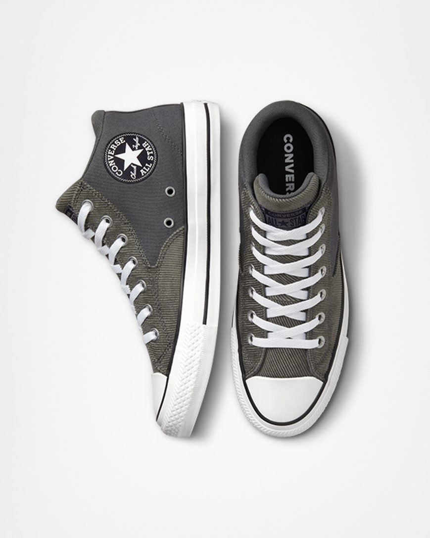 Men's Converse Chuck Taylor All Star Malden Street Workwear High Top Shoes Grey / Black / White | AU 48365K